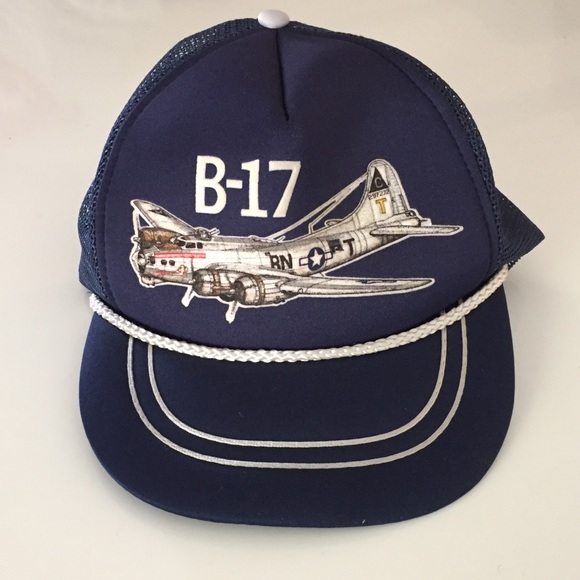 Vintage Other - Vintage B-17 Navy Airplane Hat